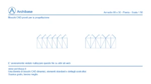 Armadio 60 x 30 – Pianta – Scala 1:50